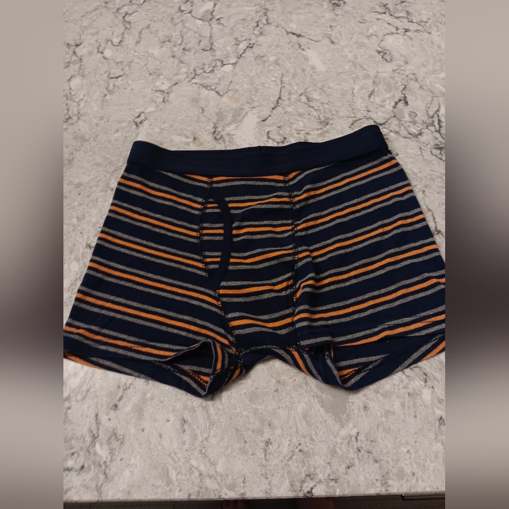 Arizona Jean company boxer briefs boys medium blue with orange strips